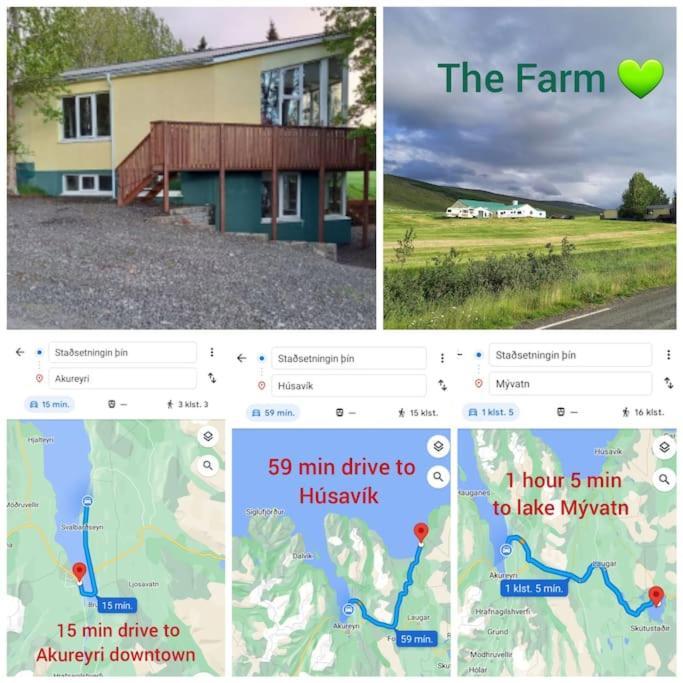 Appartamento Þorsmoerk Farm 12 Min From Akureyri Svalbarthseyri Esterno foto